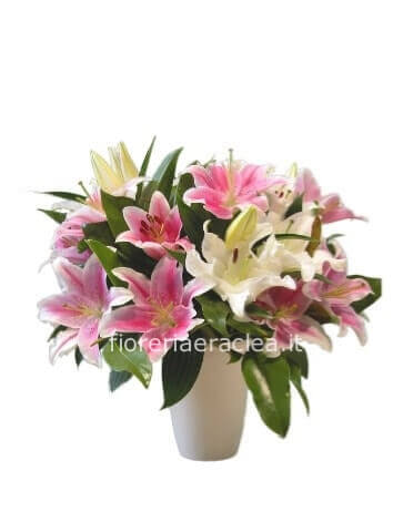Mazzo di lilium assortiti o monocolore