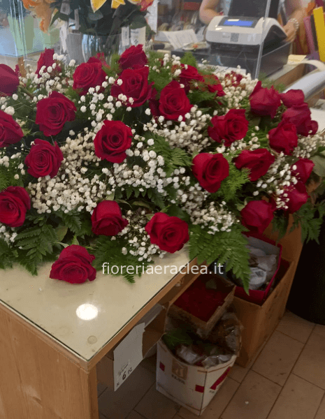 Cuscino funebre fiori misti medio